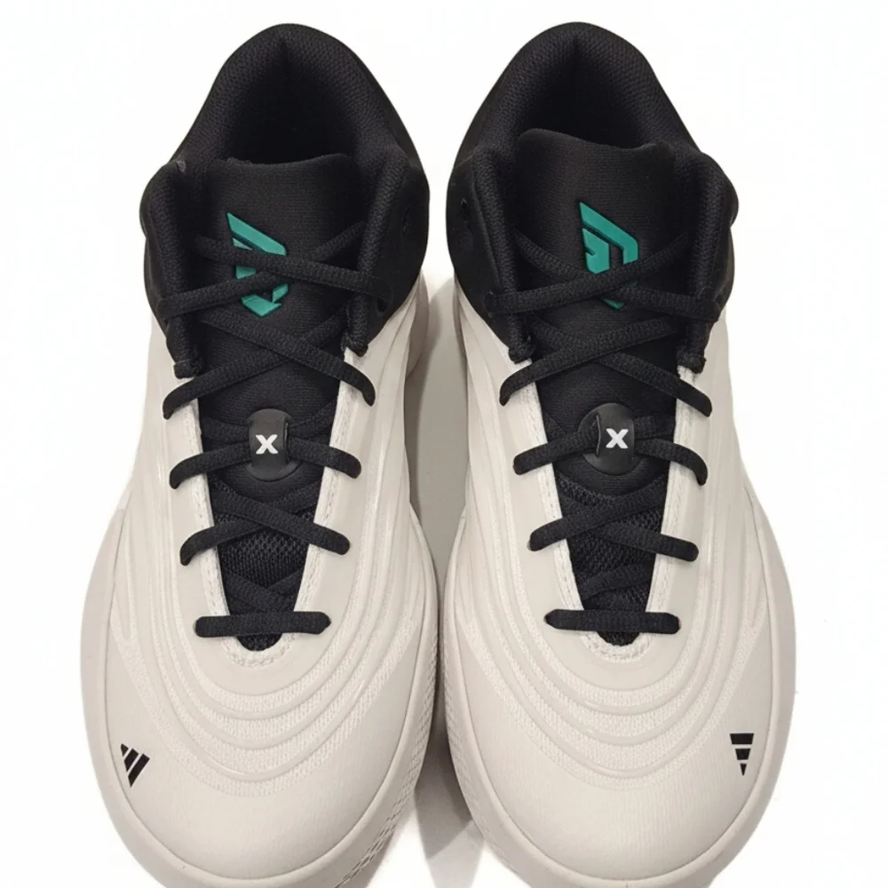 Adidas Mens Dame X Shoes Size 7 Color: Zero Metalic/Core Black/Court Green